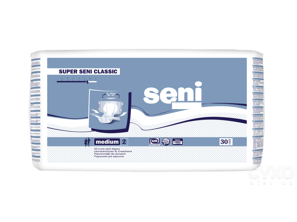 Белла CARE PRODUCTS `Seni super` classic M (2) diapers for adults N30